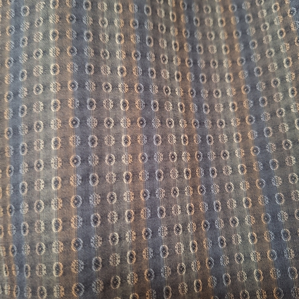 Bugatchi Uomo Mens Long Sleeve Button Up Brown Geometric Print Size L - Picture 6 of 6